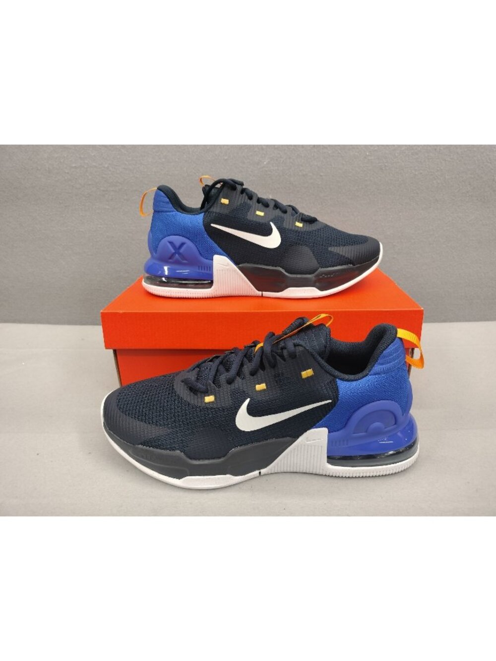Nike Air Max Alpha Trainer 5 Men Sz 8 Shoes Obsidian Blue Black White DM0829 401
